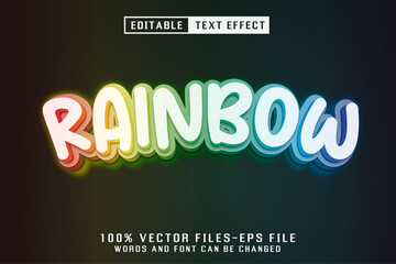 Poster - Rainbow Editable Text Effect