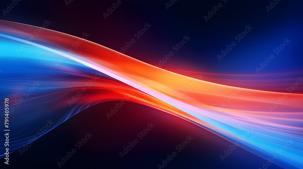 Modern abstract high-speed light effect. Abstract background with curved beams of light. Technology futuristic dynamic motion. Movement pattern for banner or poster design background concept.