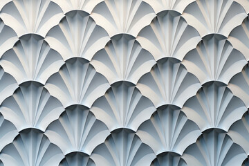 Poster - Sophisticated abstract 3d pattern. Japanese and Scandinavian style. Background image. Created with Generative AI technology.