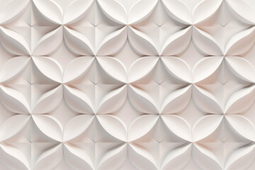 Poster - Sophisticated abstract 3d pattern. Japanese and Scandinavian style. Background image. Created with Generative AI technology.