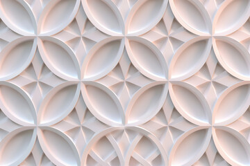 Poster - Sophisticated abstract 3d pattern. Japanese and Scandinavian style. Background image. Created with Generative AI technology.