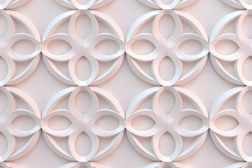 Poster - Sophisticated abstract 3d pattern. Japanese and Scandinavian style. Background image. Created with Generative AI technology.