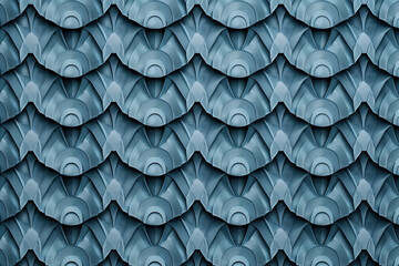 Poster - Sophisticated abstract 3d pattern. Japanese and Scandinavian style. Background image. Created with Generative AI technology.