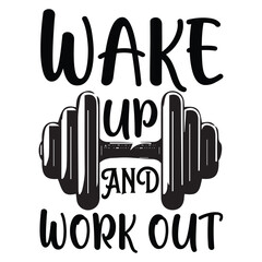 Wall Mural - wake up and work out
