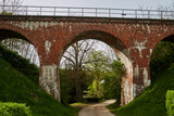 Fototapeta Na drzwi - historic viaduct of a disused railway line in Greater Poland