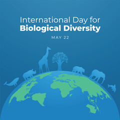  vector graphic of International Day for Biological Diversity ideal for International Day for Biological Diversity celebration.