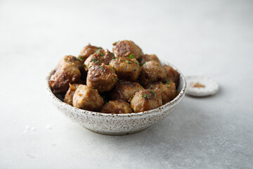 Wall Mural - Traditional homemade Swedish meatballs