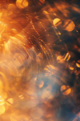 Poster - Abstract background with reflections and caustics. Hi-tech. Futuristic background image. Created with Generative AI technology.