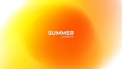 Leinwandbilder - Summertime colors. Blurred background. Orange colored gradients for Summer season creative graphic design. Vector illustration.