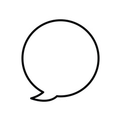 Poster - hand drawn speech bubble. Set of speech bubble. Bubble speech illustration isolated on white background. Element design comic and speech