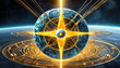 © Markus - compass, abbildung, vektor, symbol, circle, rad, icon, design, anreisen, landkarte, nautisch, clocks, nacht, rosales, anweisungen, zeichen, welt, licht, norden, auffassung