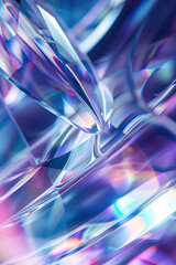 Poster - Abstract background with reflections and caustics. Hi-tech. Futuristic background image. Created with Generative AI technology.