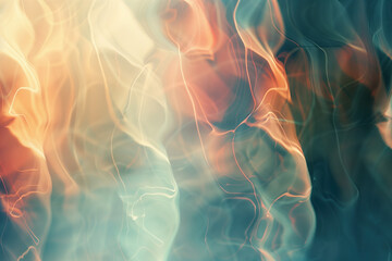 Poster - Abstract background with reflections and caustics. Hi-tech. Futuristic background image. Created with Generative AI technology.