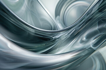 Poster - Abstract background with reflections and caustics. Hi-tech. Futuristic background image. Created with Generative AI technology.