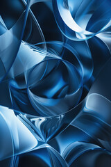 Poster - Abstract background with reflections and caustics. Hi-tech. Futuristic background image. Created with Generative AI technology.