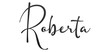 Roberta - black color - name written - ideal for websites, presentations, greetings, banners, cards, t-shirt, sweatshirt, prints, cricut, silhouette, sublimation, tag