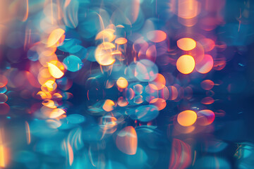 Poster - Abstract background with reflections and caustics. Hi-tech. Futuristic background image. Created with Generative AI technology.