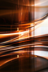 Poster - Abstract background with reflections and caustics. Hi-tech. Futuristic background image. Created with Generative AI technology.