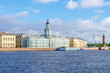 Saint Petersburg, Russia - 30 may 2023: Kunstkamera museum and Neva river