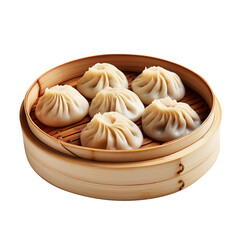 Wall Mural - Delicious Dumplings Isolated On White Background