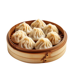 Wall Mural - Delicious Dumplings Isolated On White Background