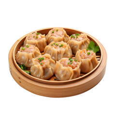 Wall Mural - Tasty And Delicious Shrimp Dumplings Isolated On White Backgorund