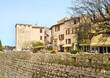 Architecrure of downtown in french village Saint-Paul-de-Vence, France