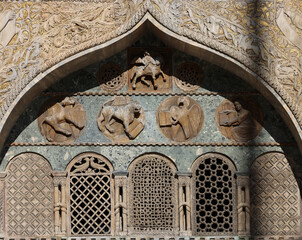 Wall Mural - Reliefs and reliefs on the facade of Saint Mark's Basilica in Venice, Italy