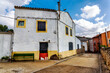 Typical rural street in Esteras de Medinacelli. Soria. Spain. Europe.
