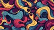 Unleashing Creativity A Colorful Abstract Doodle Design Pattern Generative ai