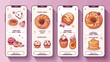 Fast food for cafe bakery or pastry shop confection
