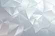Silver abstract background with low poly design, vector illustration in the style of silver color palette with copy space for photo text or product, blank 