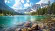 National Parks Photos depicting iconic national parks and protected areas around the world offering stunning scenery and outdoor recreational opportunities  AI generated illustration