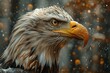 Majestic Bald Eagle Perched on a Tree Branch Generative AI