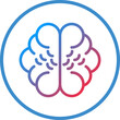 Human Brain Icon Style