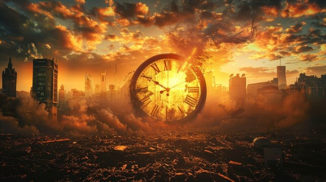 The end times as a time of reckoning  AI generated illustration