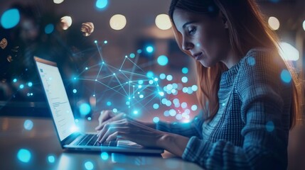 Poster - The importance of cybersecurity training for employees  AI generated illustration