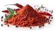 Vibrant Red Paprika Powder Spread Generative AI