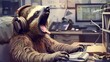 Disinterested Sloth Customer Service Representative