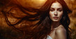  Female models with long and silky hair. Hair, Care, Health, and Beauty Concept. Close-up, Portrait. 