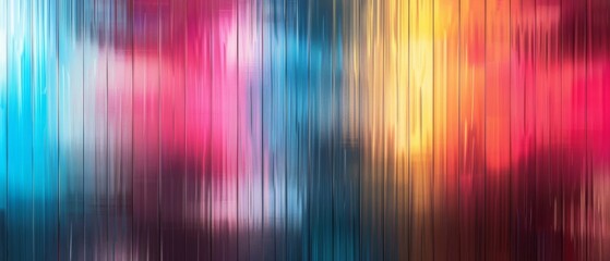 Wall Mural - Abstract texture rainbow colors background banner panorama long with 3d geometric striped lines gradient shapes for website, business, print design template paper pattern, defocused blur
