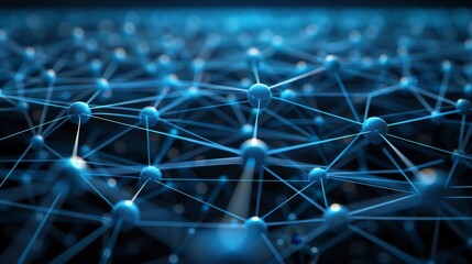 Poster - Visualization of a secure network infrastructure  AI generated illustration