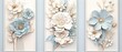 Elegant Floral Panel Collection for Stylish Wall Art and Design Projects