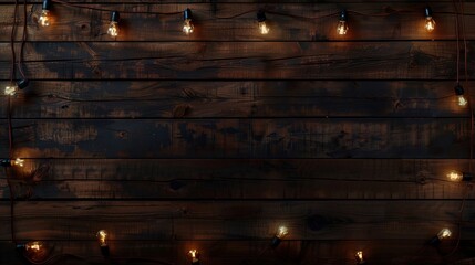 Wall Mural - Illuminated wood background. Generative AI