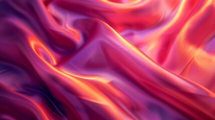 Canvas Print - A close up of a very colorful fabric that is flowing, AI