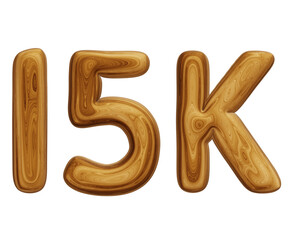 Wooden 15k for followers and subscribers celebration