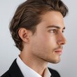 © Wirestock - AI generated illustration of the side view of a handsome young man