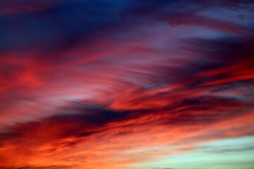 Wall Mural - sunset in the sky