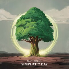 National Simplicity Day, Post, National Simplicity Day Poster, Simplicity Day. Vector. Illustration. July 12. Suitable for Banner, Campaign, And. Greeting. Card. Simplicity Day Poster. Text 