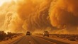 Increased sand and dust storms are occurring in fossil fuel-producing regions due to climate change